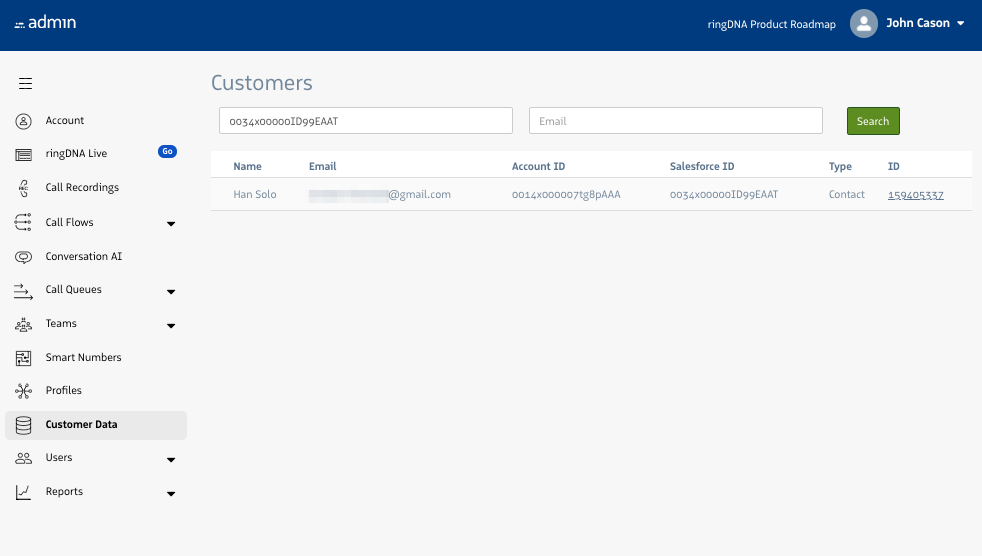 Customer Search
