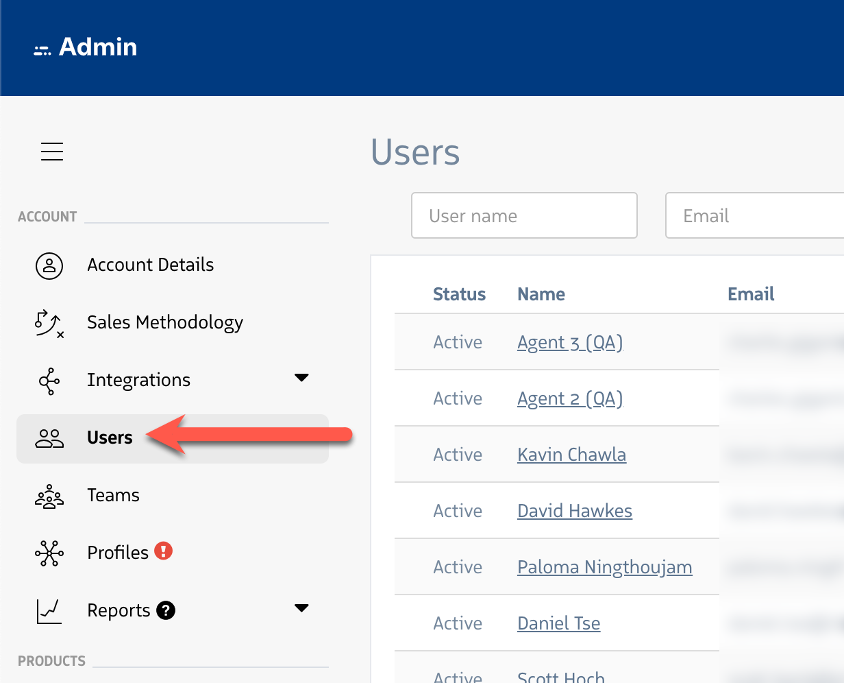 Users Navigation