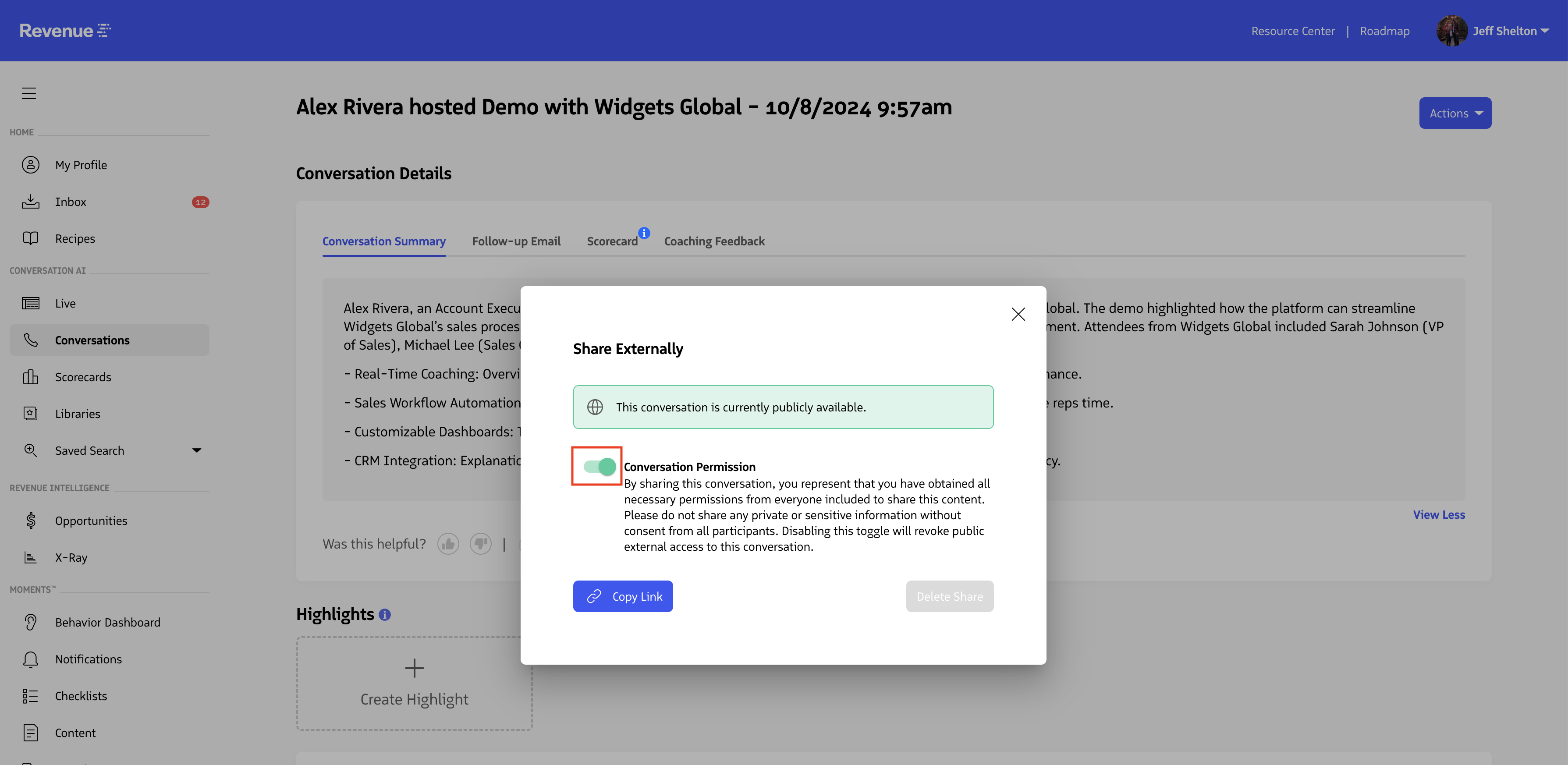 Disable permission