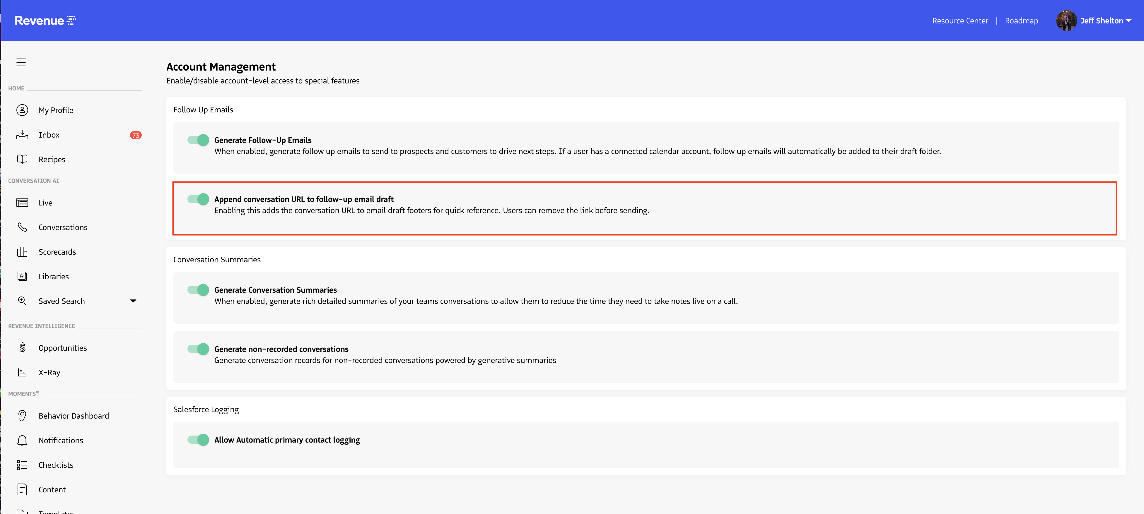 URL setting