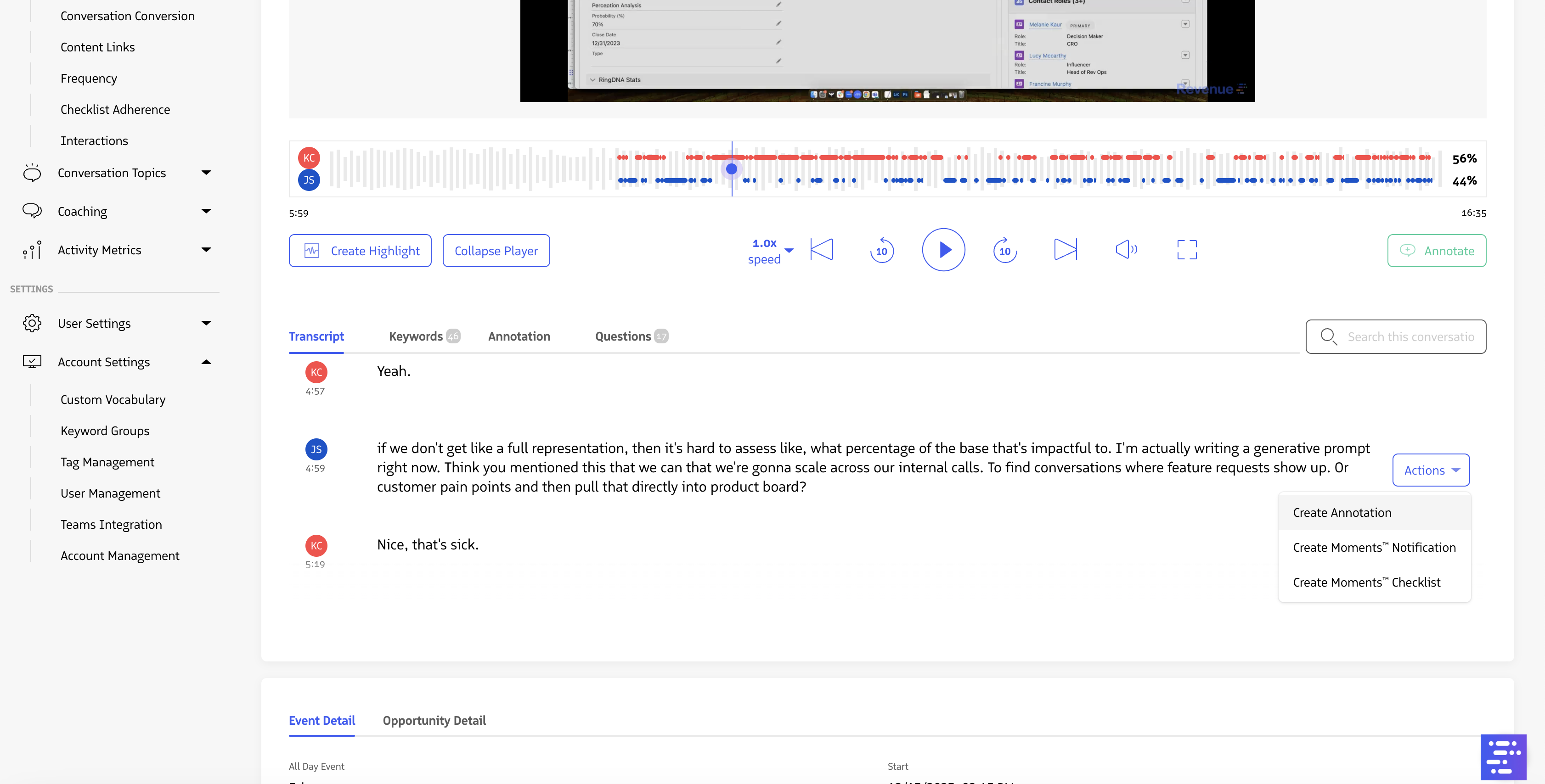 Create annotation
