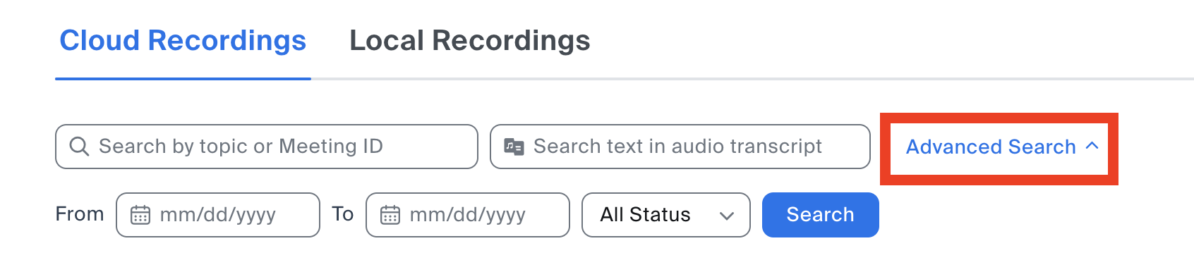Advanced search