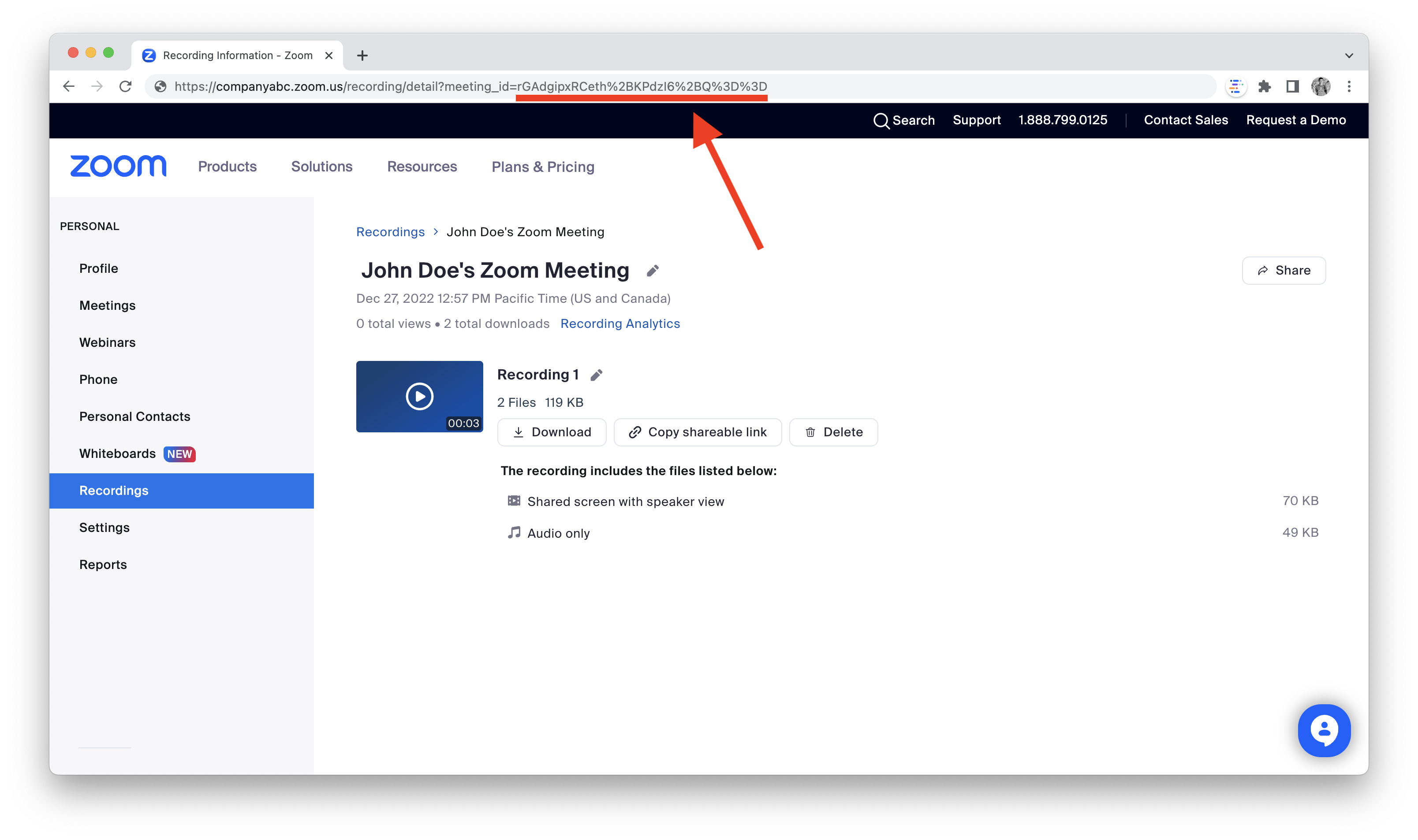 Meeting UUID