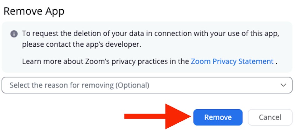 Remove confirmation