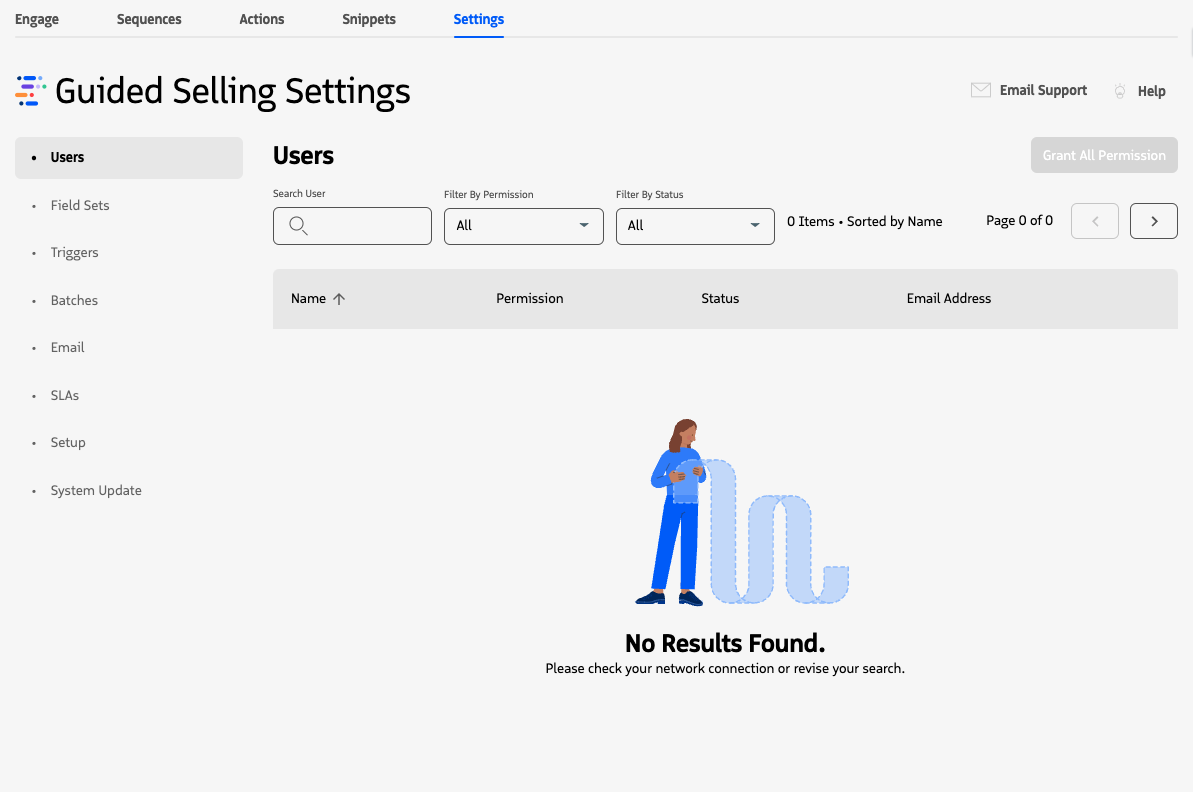 Blank User List