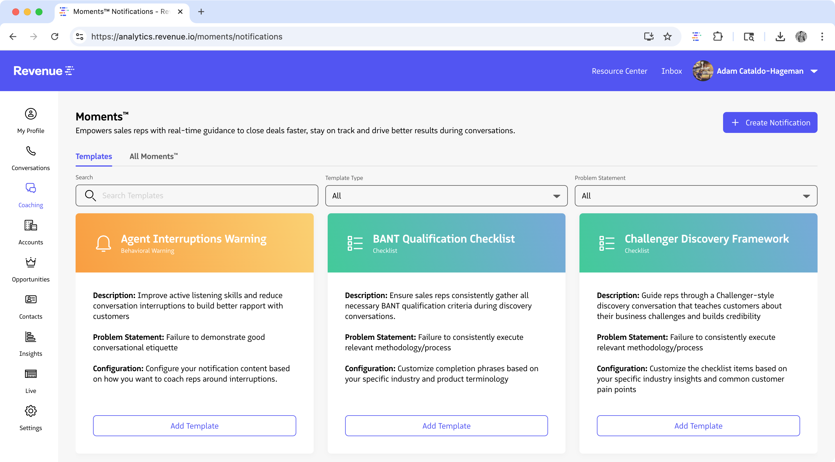 Moments™ Console for Admins and Supervisors