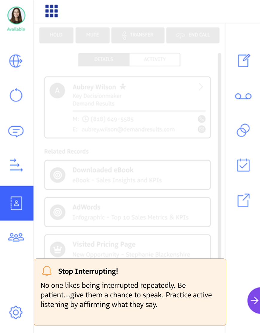 Behavior Alert notification type