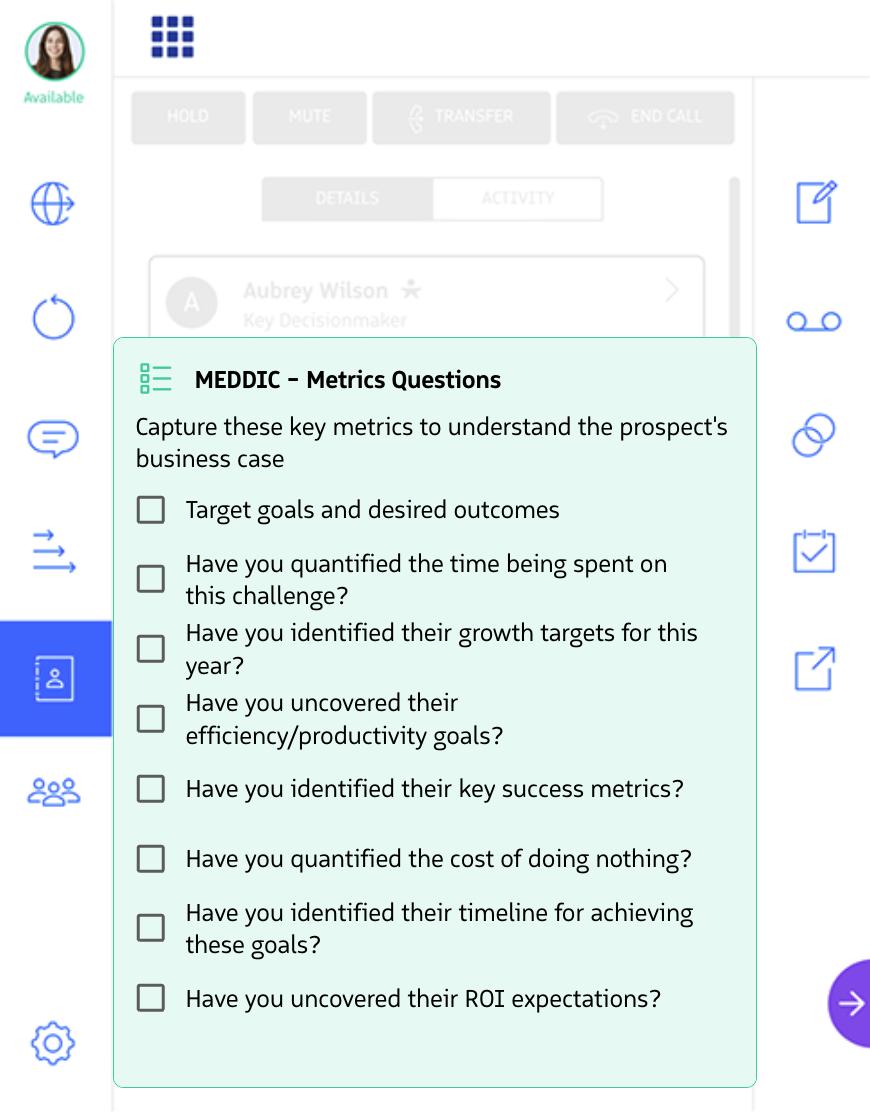 Checklist notification type