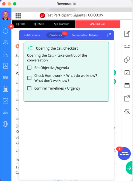 Moments Checklists