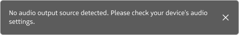 No Output Device